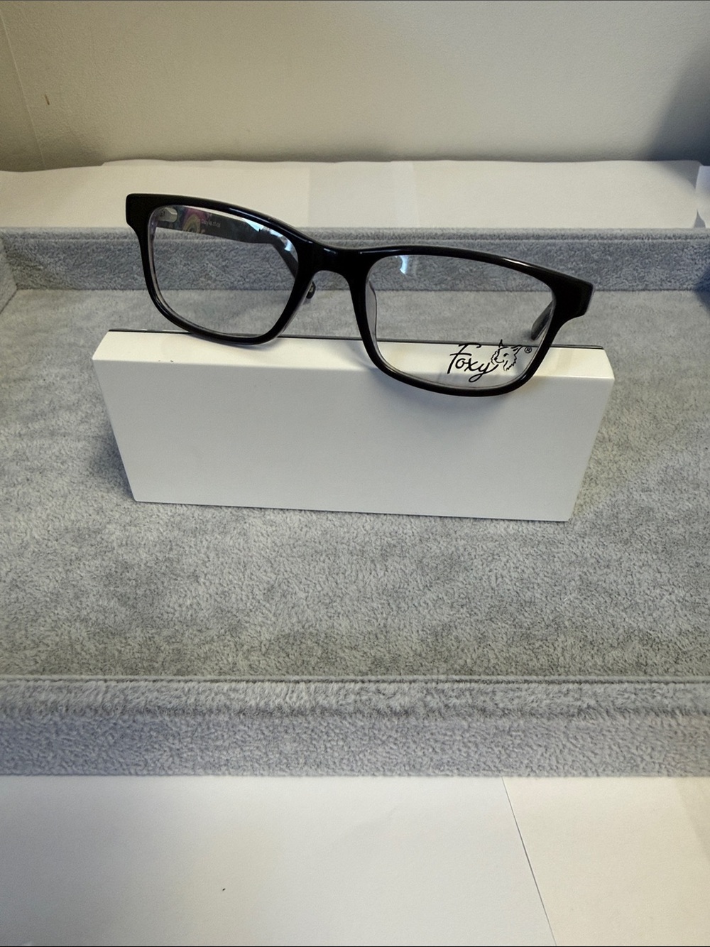 NWOT Foxy Eyewear Paisley in Plum Crazy Petite eyeglass frames Eyesize 48